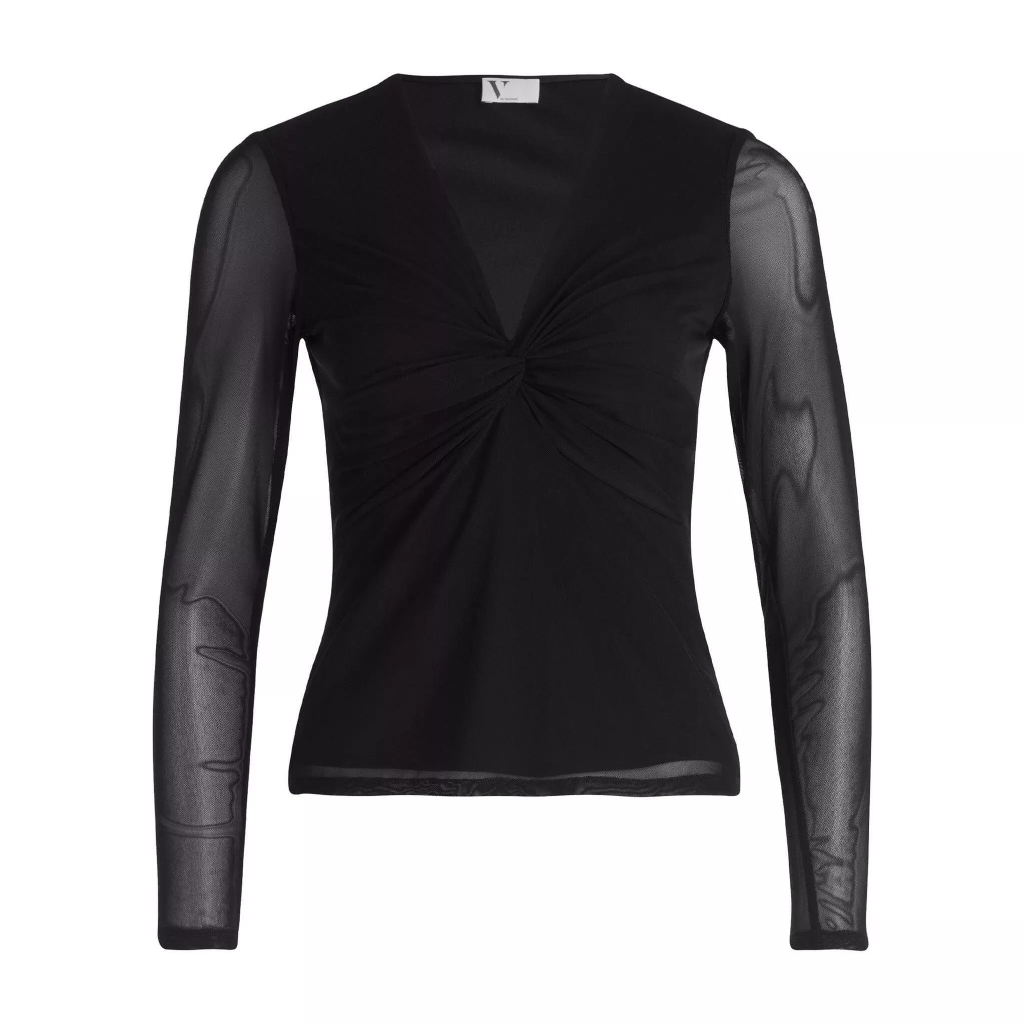 Vera Mont - Longsleeve Shirt mit Meshärmeln 47701851668826 - Größe 40 - black