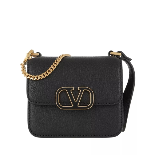 Valentino Garavani Mini Shoulder Bag Leather Black Crossbody Bag