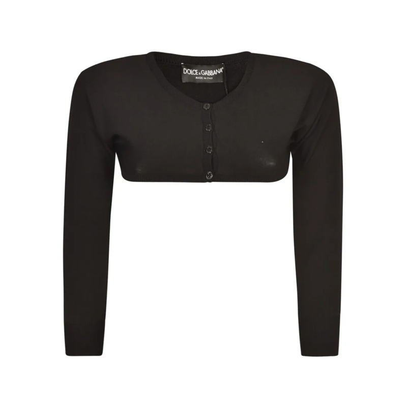 Dolce&Gabbana Cardigan Cropped Button-Fastening Cardigan Black