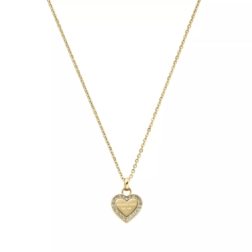 Michael Kors Heart Pendant Necklace Gold Collana media