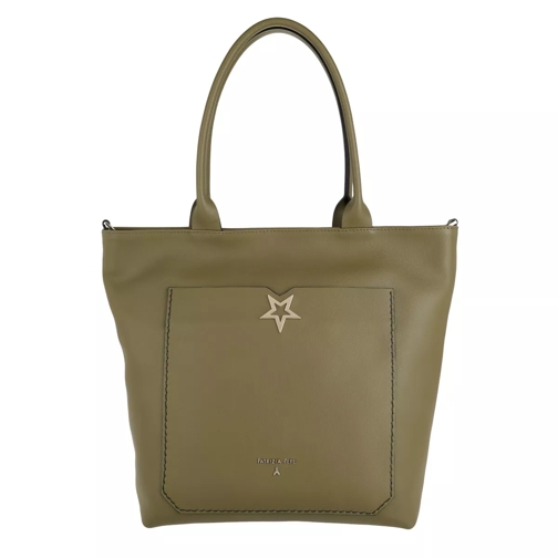 Patrizia Pepe Upright Shopping Bag Star Daily Green Rymlig shoppingväska