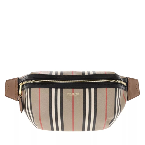 Burberry Icon Stripe E Canvas Belt Bag Archive Beige Sac de ceinture