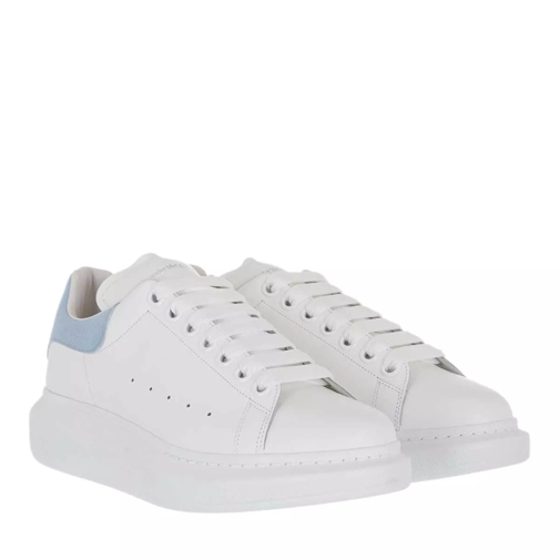 Alexander McQueen Sneakers Leather White/Powder Blue lage-top sneaker