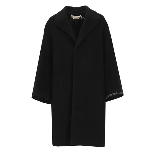 Marni Wool Coat Black Cappotti di transizione