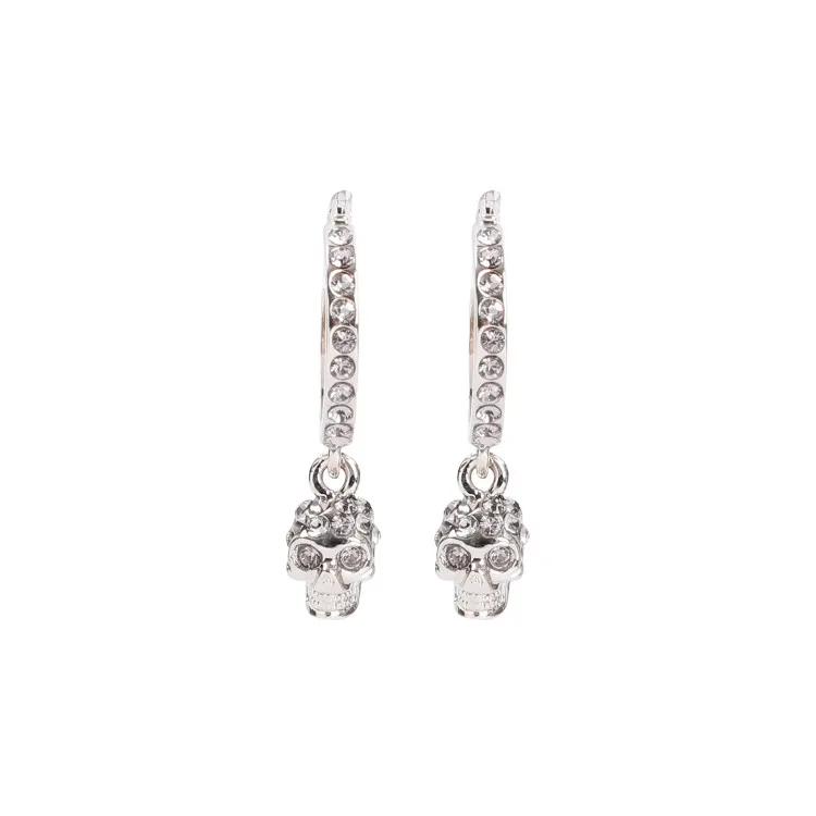 Alexander McQueen Ohrringe - Creole Mini Earrings - Gr. unisize - in Silber - für Damen