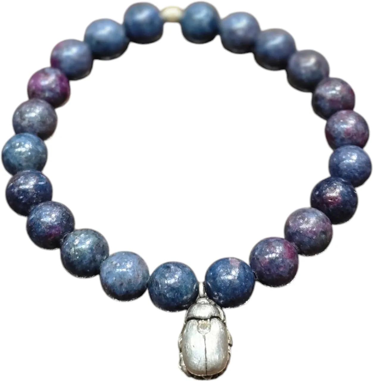 Thumbnail - CATHERINE MICHIELS Armbänder - Bracelet Milo Silver Diamant serti kyanite elastiq - Gr. ONE SIZE - in Blau - für Damen