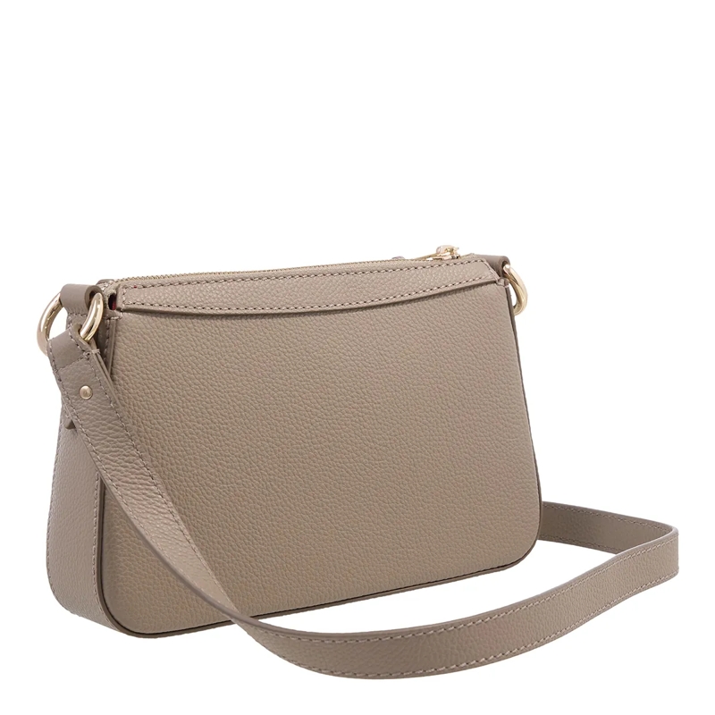 Lancel Crossbody Bag Faubourg Grained Cowhide Leather - Mini Top Zip Ba Greige(Image 3)