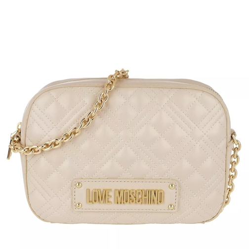 Love Moschino Quilted Handle Bag Avorio Cross body-väskor