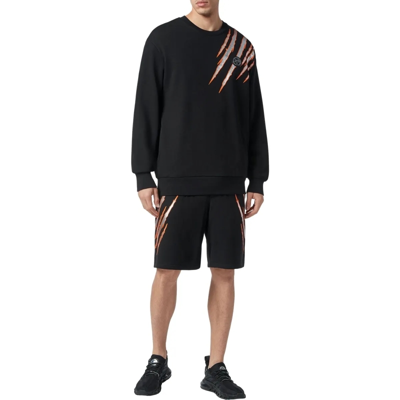 Plein Sport Top Sweatshirt Scratch schwarz(Image 4)