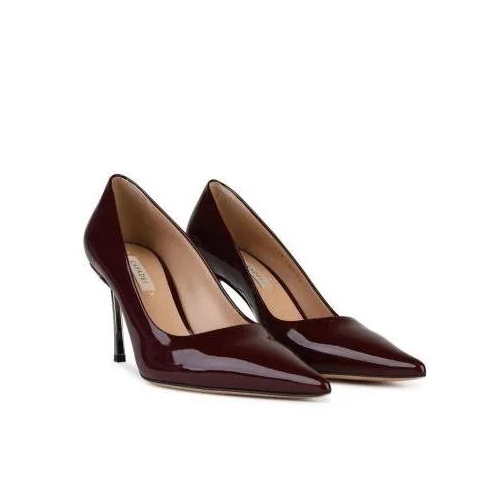 Casadei Superblade' Burgundy Shiny Leather Pumps Burgundy Tacchi