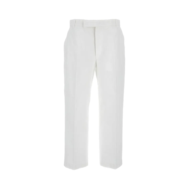 Thom Browne Chino Utility Chino Trousers White