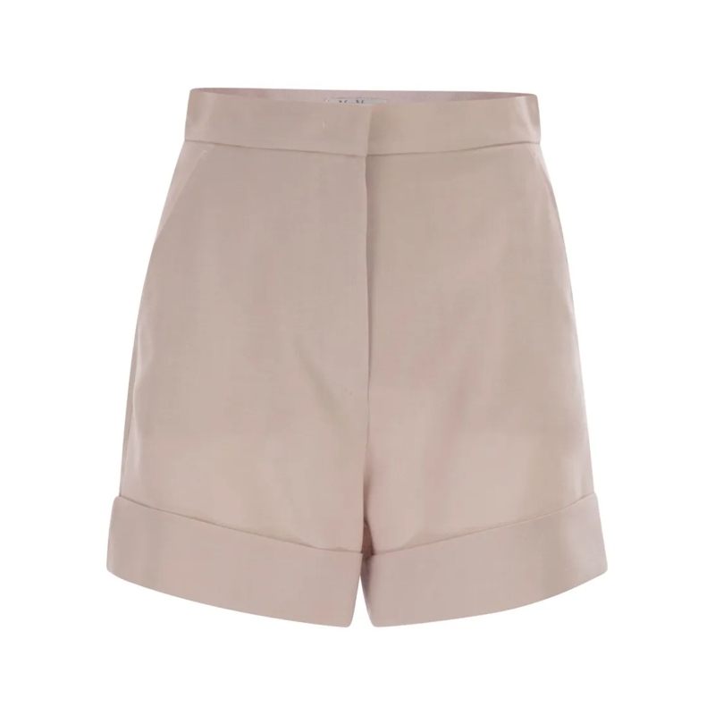 Max Mara Casual Shorts Mxmcelebre - Shorts In Wool Neutrals