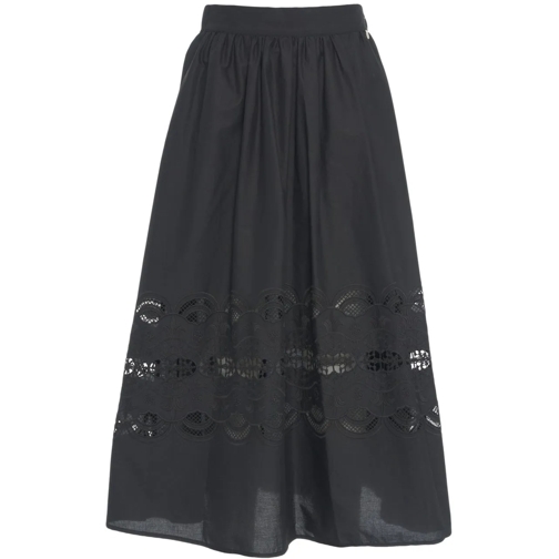 LIU JO Jupes midi Skirt with embroideries schwarz