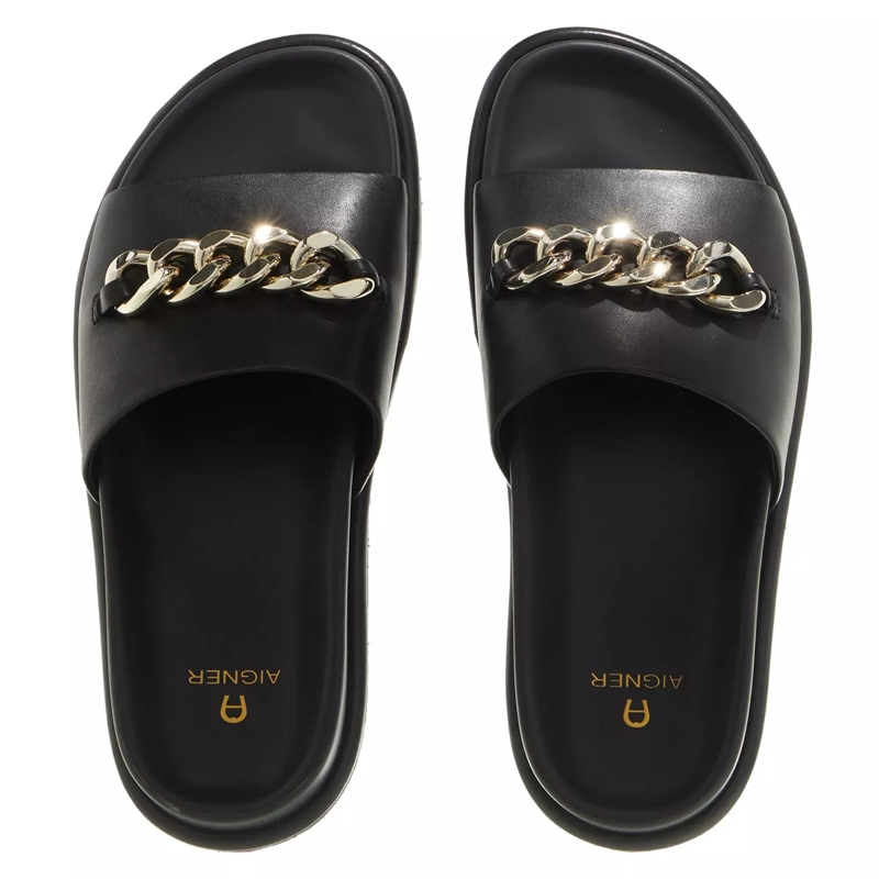 AIGNER Slides Emma 9 Sandals Black(Image 3)