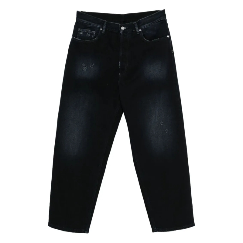 Nine In The Morning Jeans Black Distressed Jeans With Fit Black
