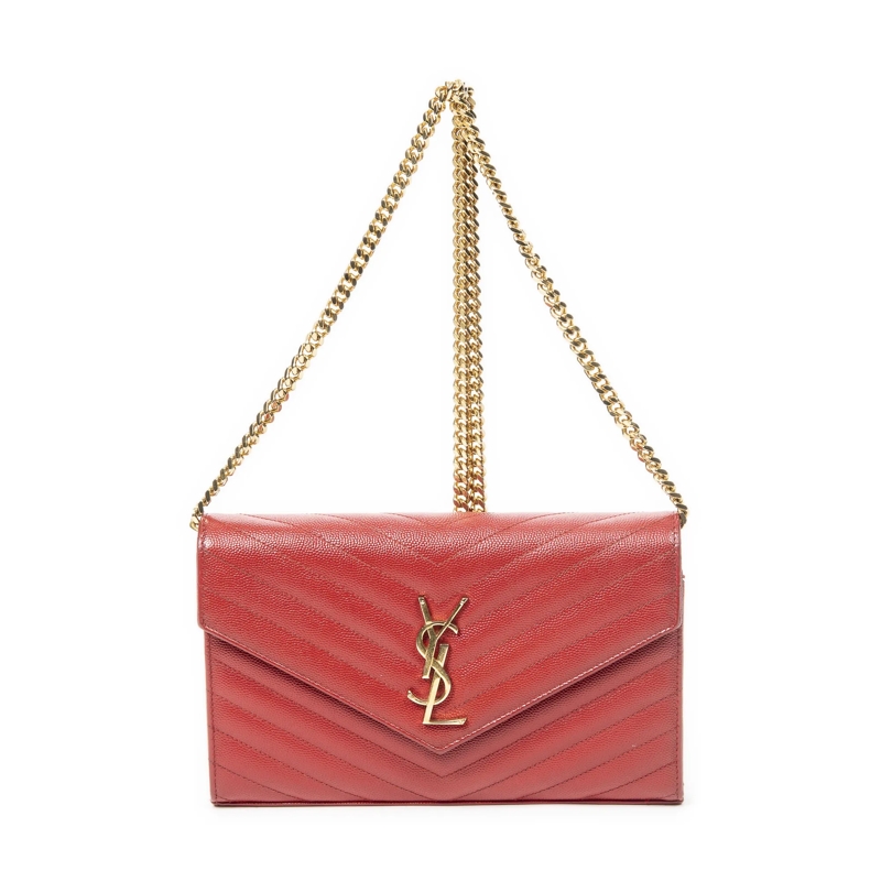 Saint Laurent Crossbody Bag Classic Cassandre Chain Wallet rot