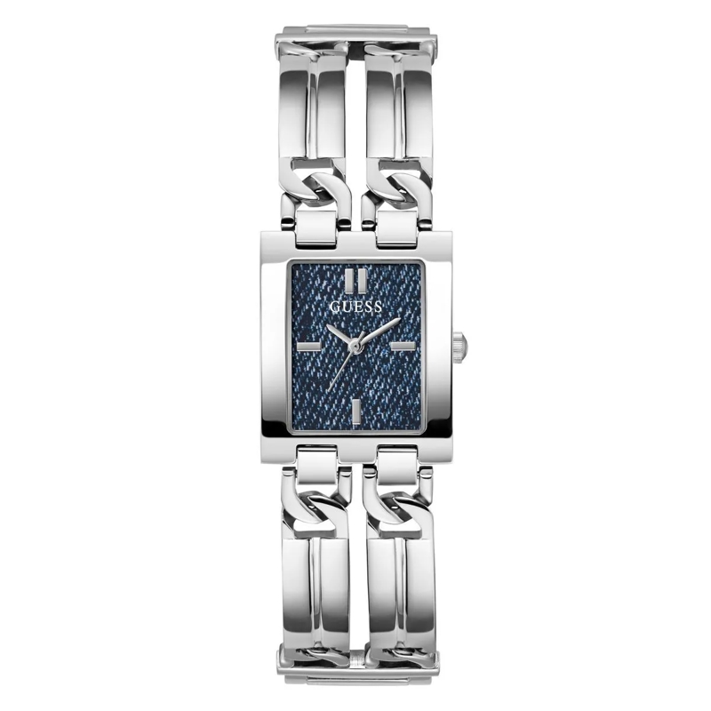 Guess Automatikuhr Quarz Analog Uhr Mod Id silber
