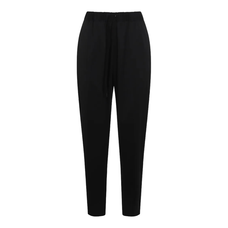 MM6 Maison Margiela  Sleek Black Trousers With High Elastic Waistband Black