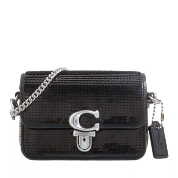 Coach Sequin Studio 12 Lh Black Mikrotasche