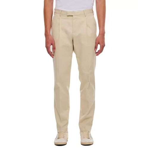 Pt01 Cotton Trousers Neutrals 