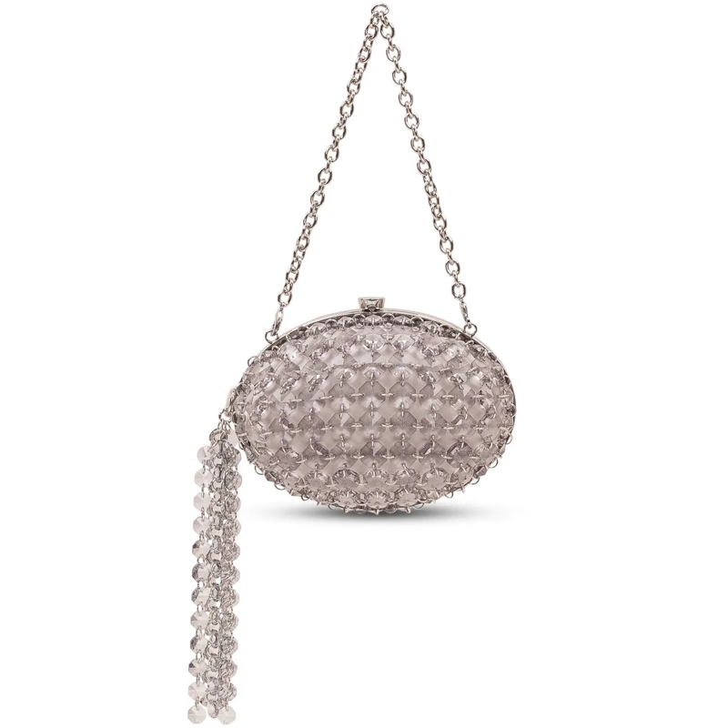 Self Portrait Clutch Clutch Ovale con Applicazioni Cristallo silber(Image 2)
