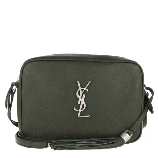 Saint Laurent Monogram Lou Shoulder Bag Green Crossbodytas