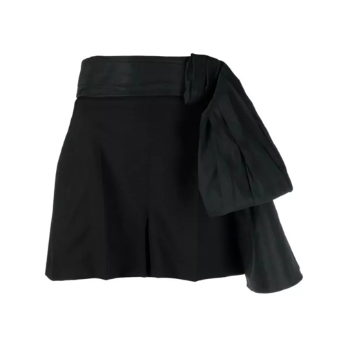 Alexander McQueen Black Tailored Bow Shorts Black 