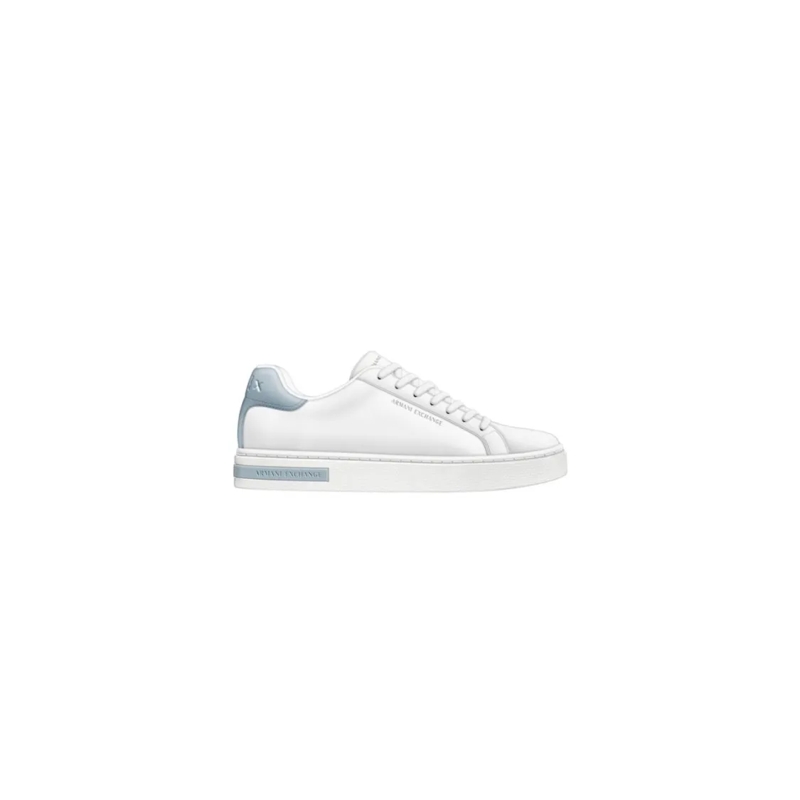 Armani Exchange Lage-top sneaker Low-Cut Lace-Up Sneakers With Subtle Accent Detail White