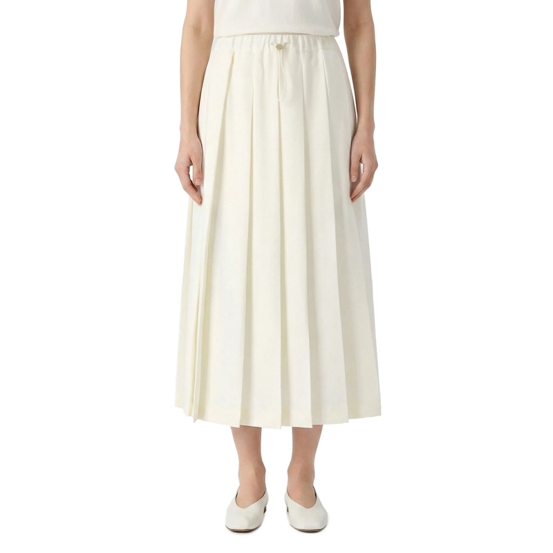 Fabiana Filippi Maxirock Plissierter Midirock weiß(Image 2)