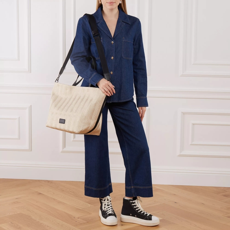 Lala Berlin Shopper Shopper Monna Chevron Creme Brulee(Image 3)