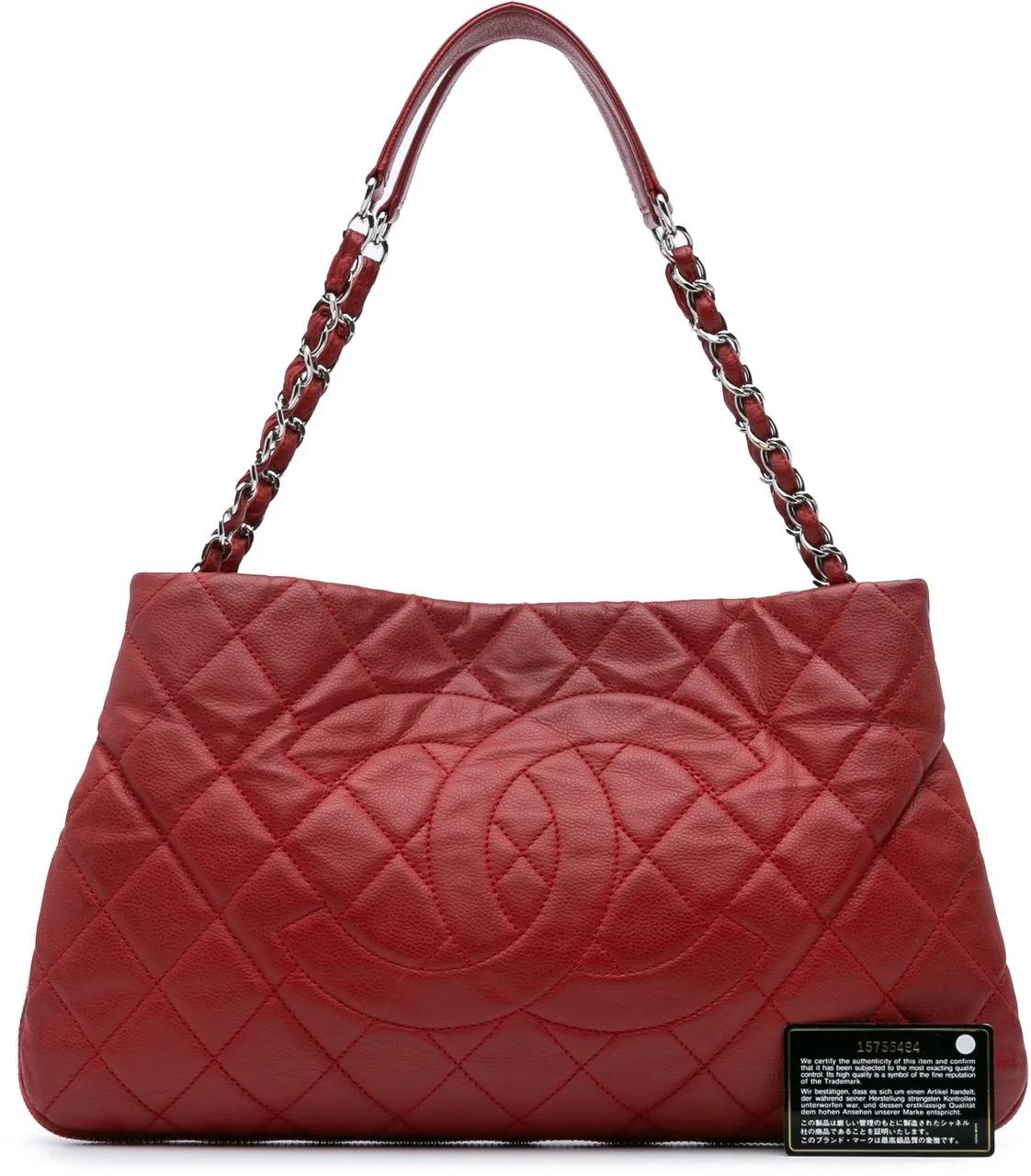 Thumbnail - Chanel Shopper - Quilted Caviar Expandable Zip Tote - Gr. unisize - in Rot - für Damen