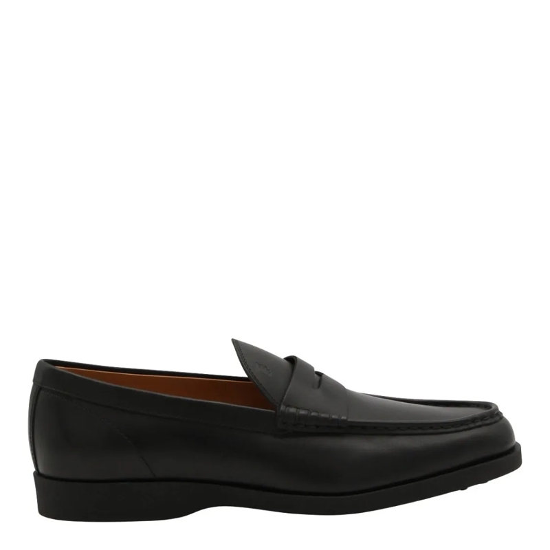 Tod's Loafer Penny Loafers With Smooth Leather Upper Black