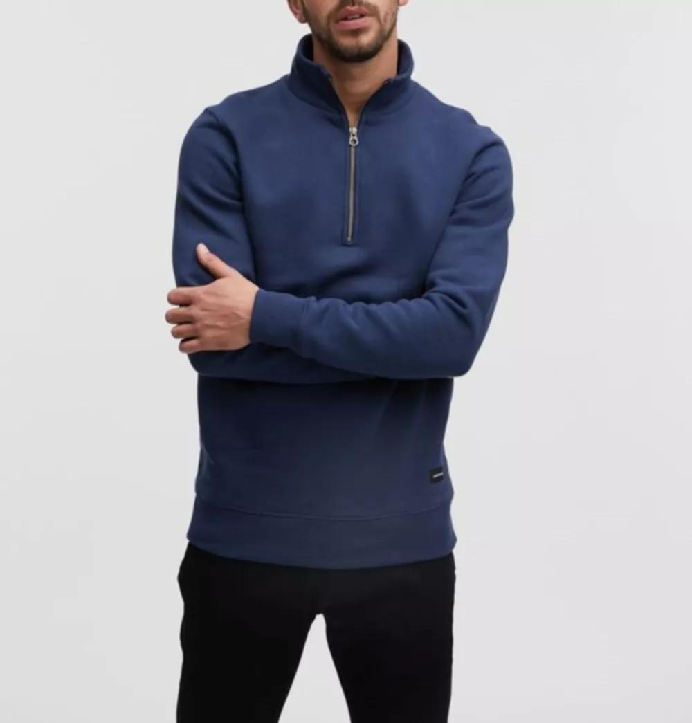 DENHAM MEN - LOGAN HALF ZIP SWEAT SS - Größe L - multi