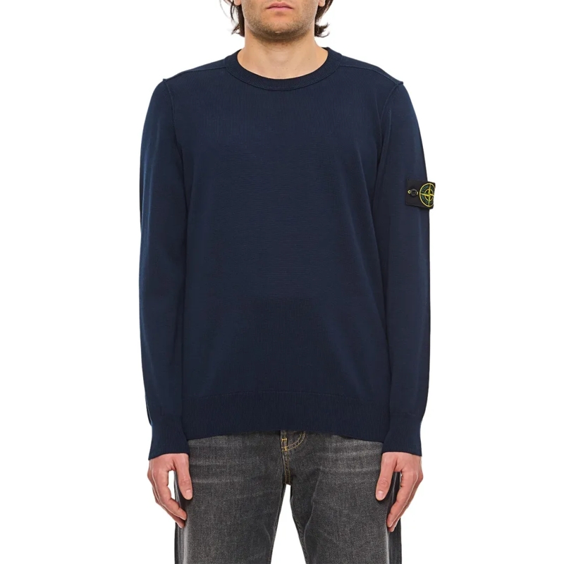Stone Island Trui Crew Neck blau