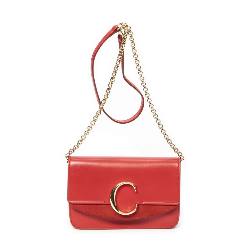 Chloé Crossbody Bag C Chain Clutch rot