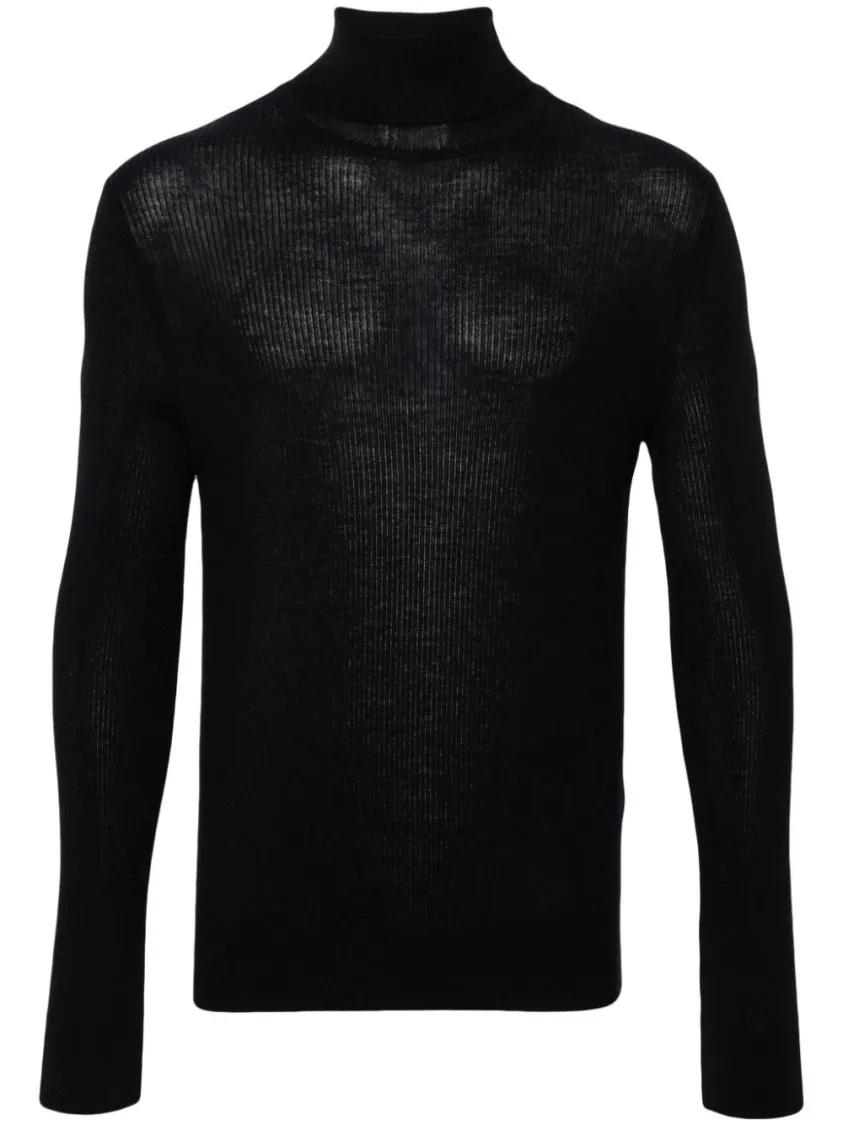 Tom Ford - Wool Silk Cashmere Turtle Neck - Größe 50 - schwarz