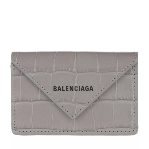 Balenciaga Wallet Steel Grey Tri-Fold Portemonnaie