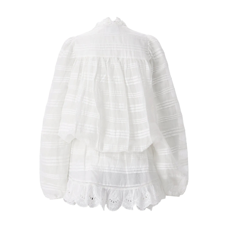 Isabel Marant Minikleid Minikleid aus Baumwolle weiß(Image 2)
