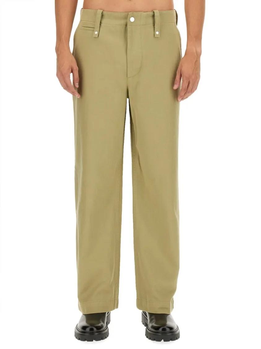 Thumbnail - Burberry - Relaxed Fit Cotton Pants - Größe L - green