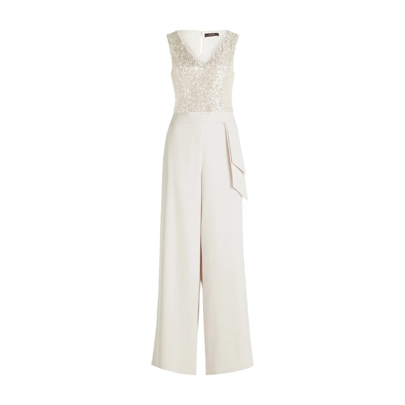Vera Mont  Jumpsuit mit Pailletten Creme