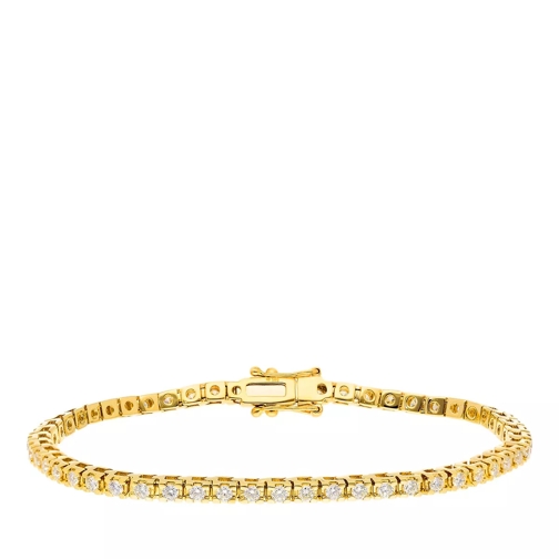 diamondline bracelet 585 YG 54 diamonds tot.approx. 2,00 ct. H gold Armband