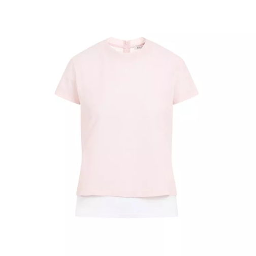 Alaia Pink And White Layered T-Shirt Pink 