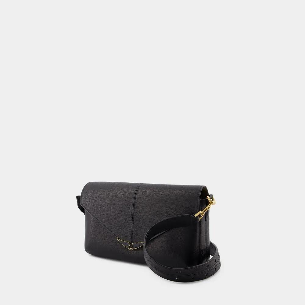 Zadig & Voltaire Hobo bags Borderline Daily Crossbody Leather Black in zwart