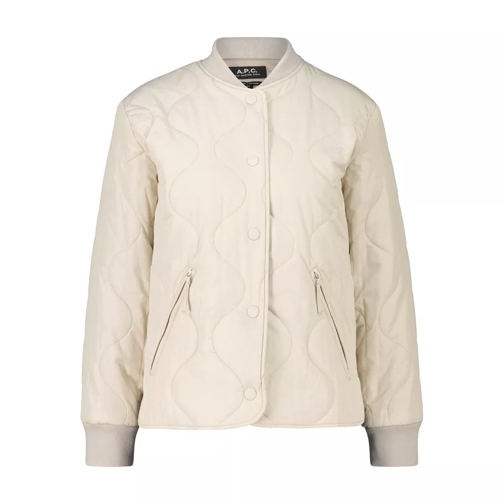 A.P.C. Steppjacke mit Druckknopfverschluss 48104653455706 Creme 