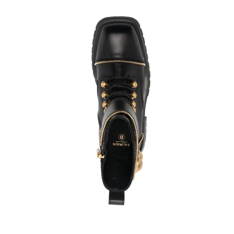Balmain Bottes Ranger Boot Army Black