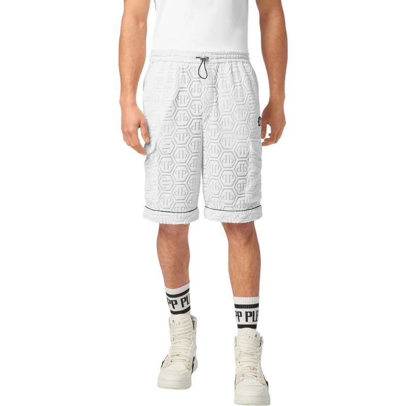 Philipp Plein Shorts Kurze Hosen Monogram weiss(Image 3)