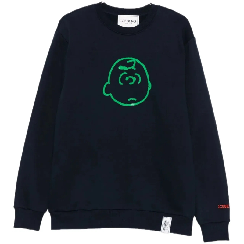 Iceberg  Sweater Charlie Brown Black schwarz