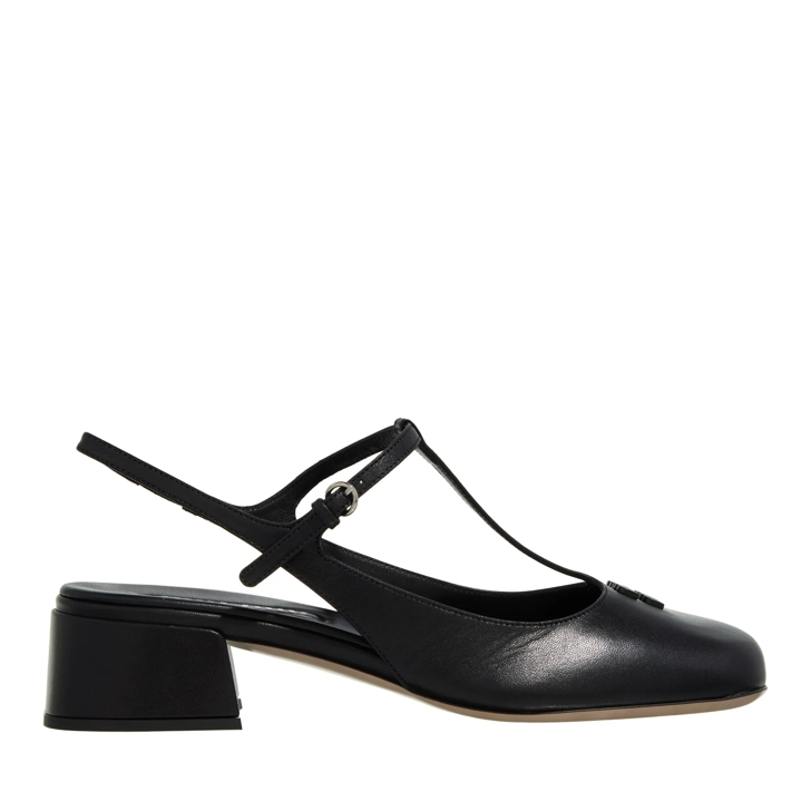 【送料&関税込】Miu Miu Black Leather Pumps Miu Miu Black Leather Pumps | italist