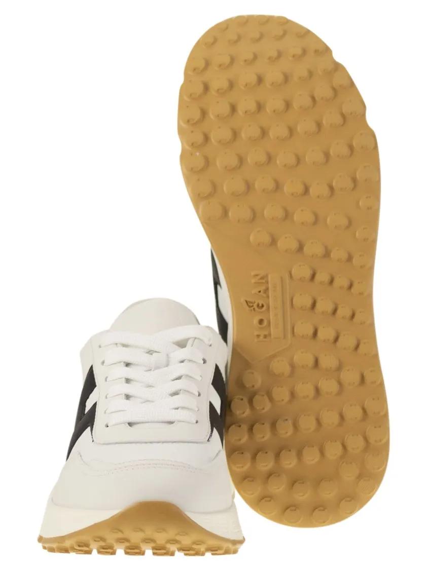 Thumbnail - Hogan Low-Top Sneaker - Hyperlight - Leather Sneakers With Side H - Gr. 10 - in Beige - für Damen