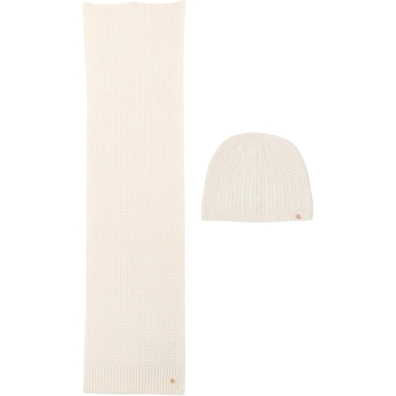 Ralph Lauren Wollschal Scarfs White weiß